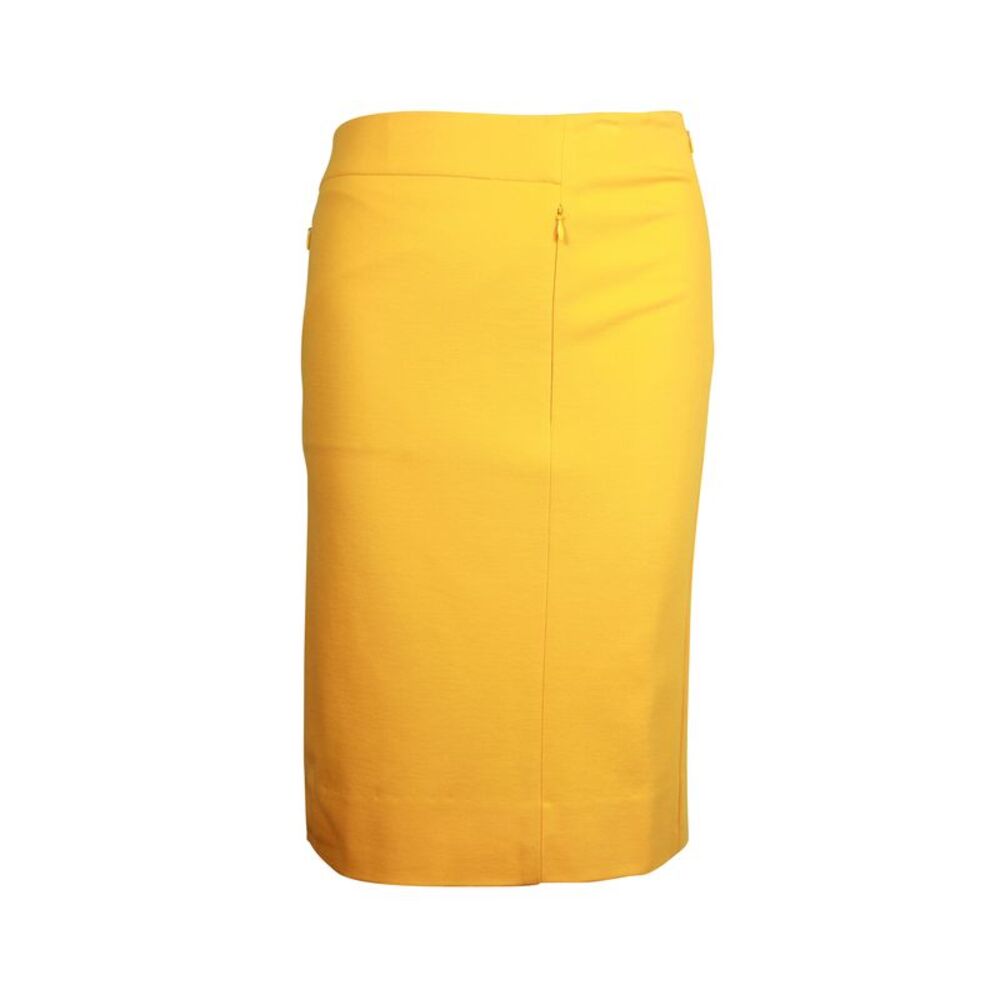 Diane Von Furstenberg Pencil Skirt in Yellow Viscose